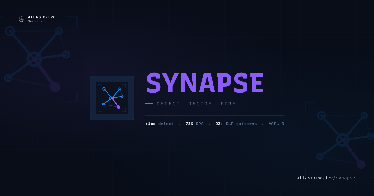 Synapse by Atlas Crew — embedded edge intelligence